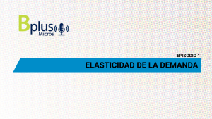 Elasticidad de la demanda – Ep. 1